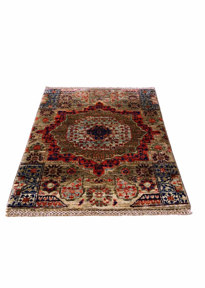 1' 11 x 2' 11 Hand Knotted Mamluk Ziegler Rug
