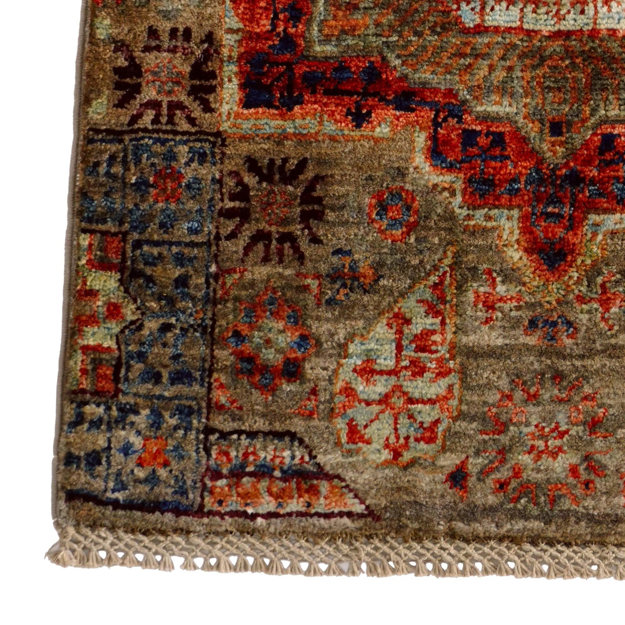 1' 11 x 2' 11 Hand Knotted Mamluk Ziegler Rug