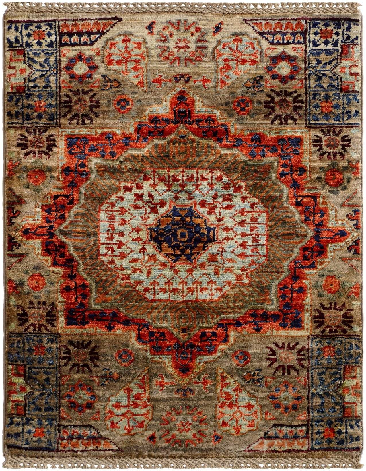 1' 11 x 2' 11 Hand Knotted Mamluk Ziegler Rug