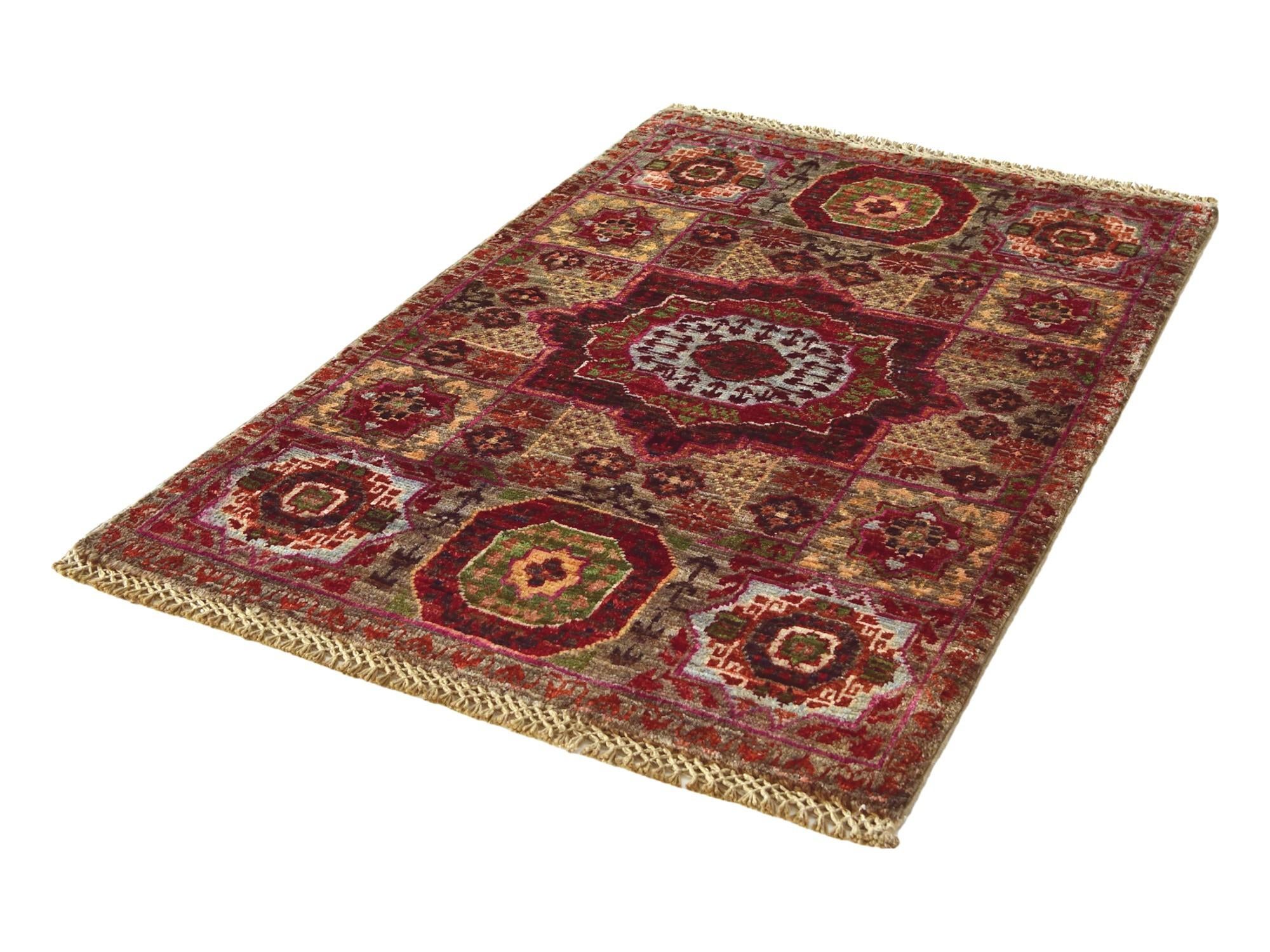 2' x 3' 2 Hand Knotted Mamluk Ziegler Rug