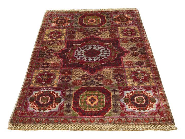 2' x 3' 2 Hand Knotted Mamluk Ziegler Rug