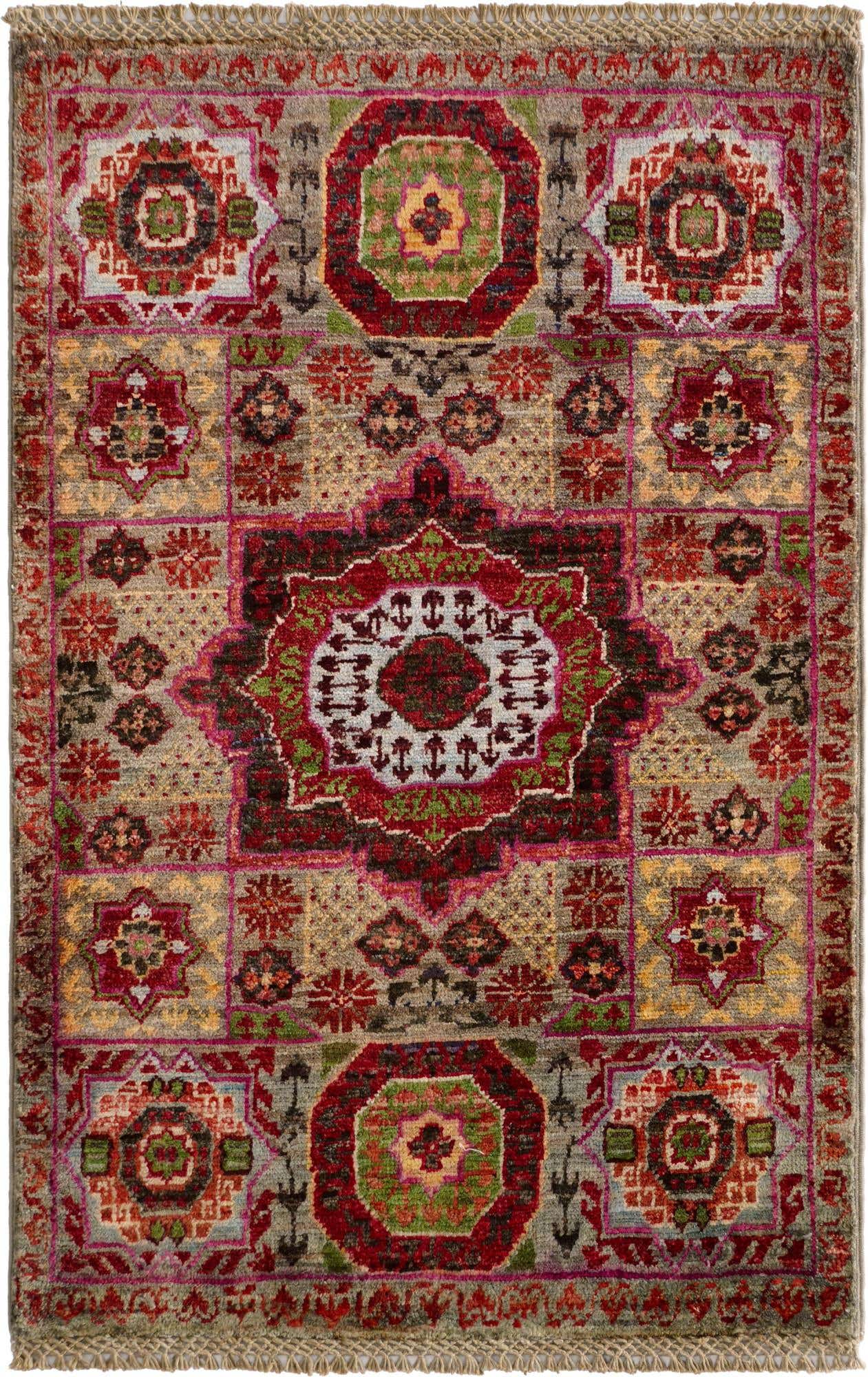 2' x 3' 2 Hand Knotted Mamluk Ziegler Rug