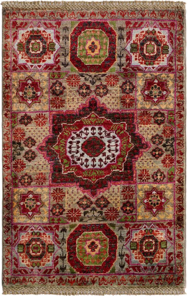 2' x 3' 2 Hand Knotted Mamluk Ziegler Rug
