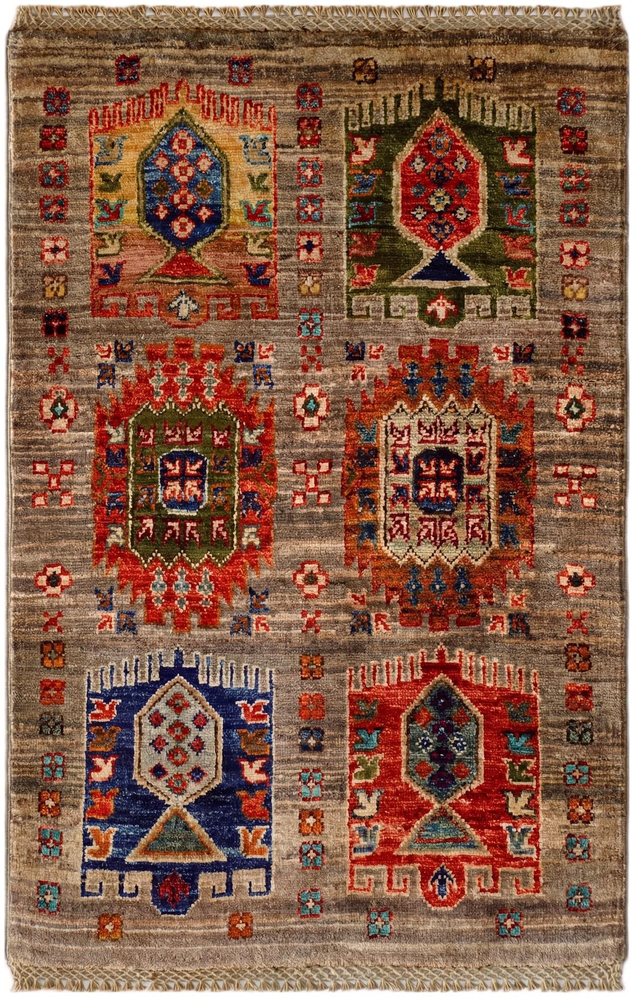 2' x 3' 1 Hand Knotted Mamluk Ziegler Rug