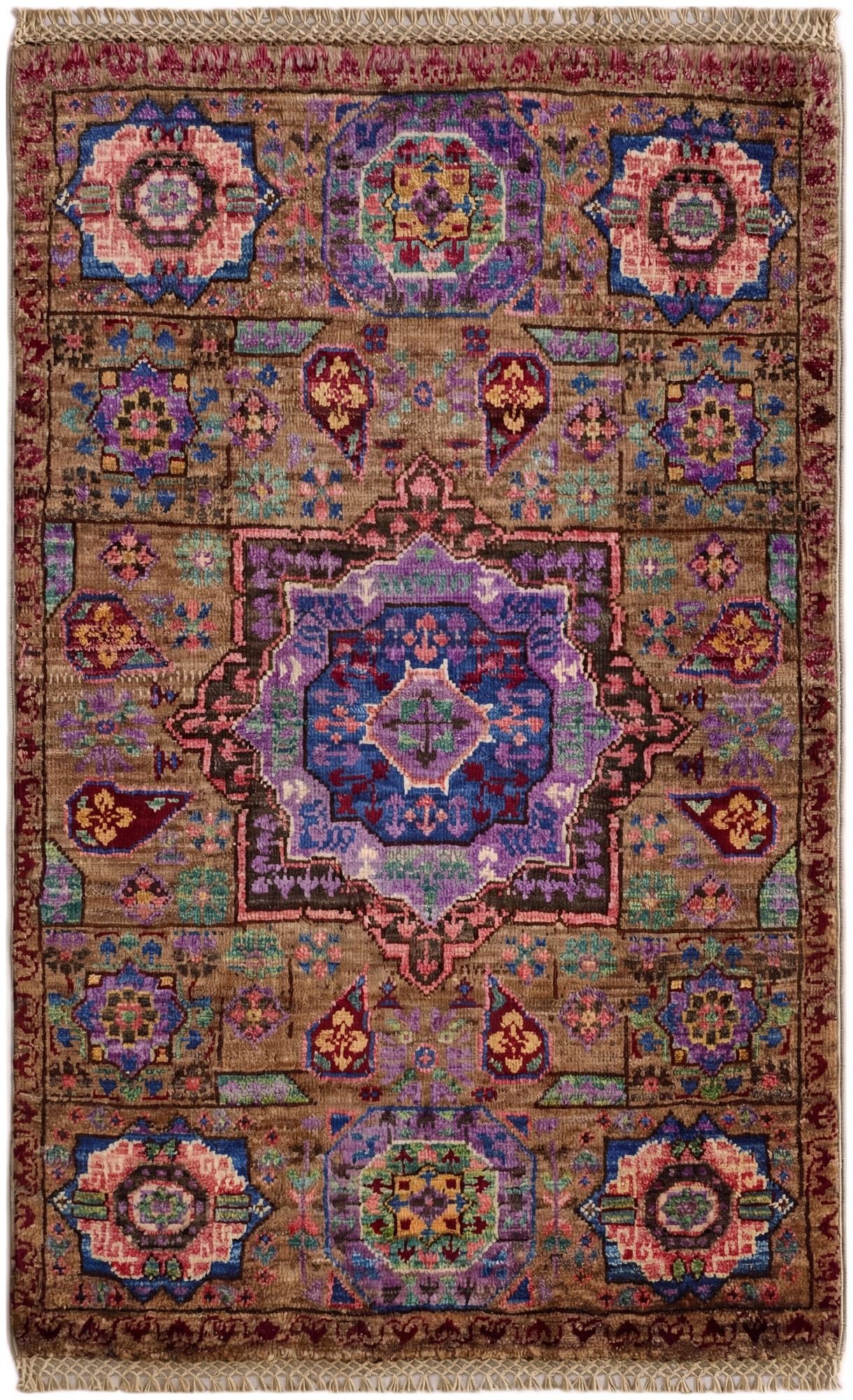 2' x 3' 2 Hand Knotted Mamluk Ziegler Rug