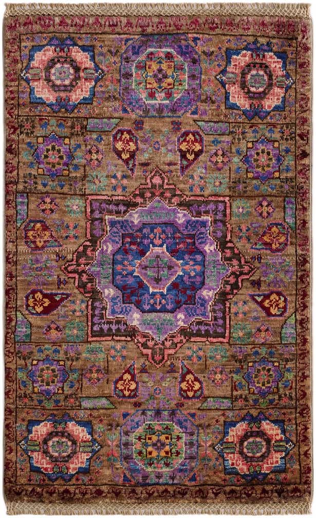 2' x 3' 2 Hand Knotted Mamluk Ziegler Rug