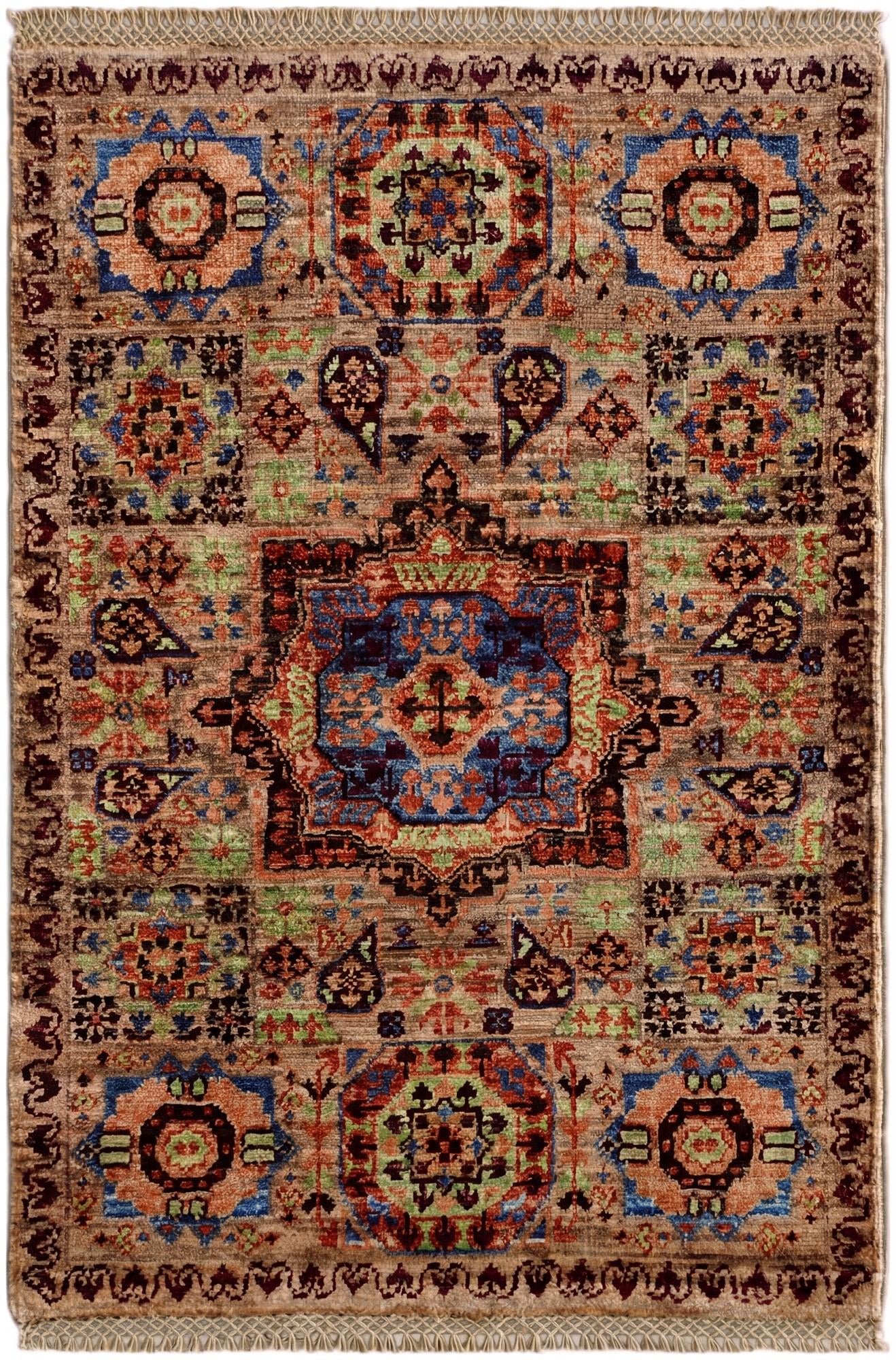2' x 3' 1 Hand Knotted Mamluk Ziegler Rug