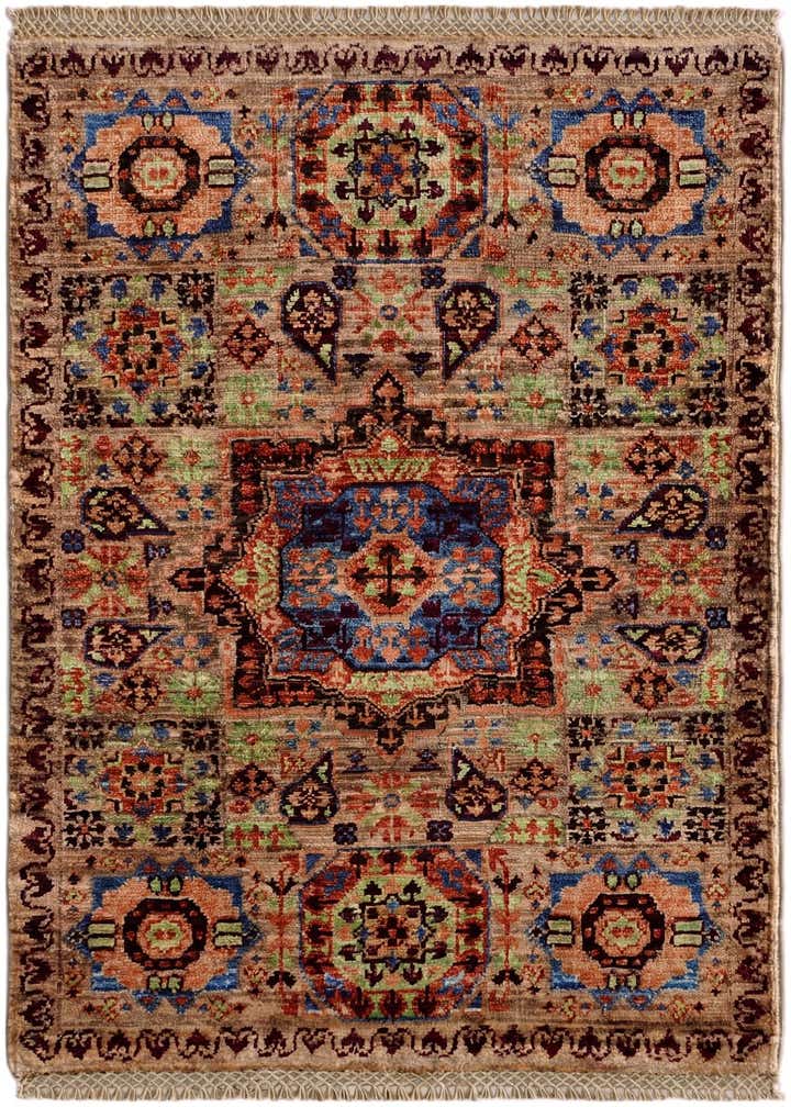 2' x 3' 1 Hand Knotted Mamluk Ziegler Rug