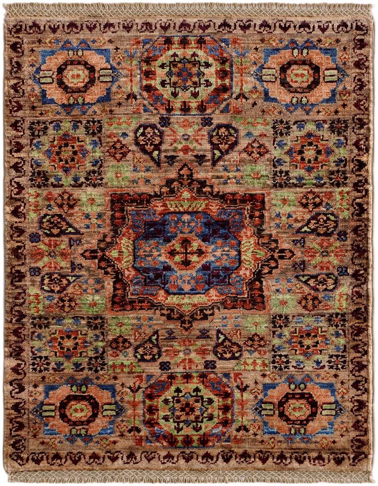 Detail image of 2' x 3' 1 Hand Knotted Mamluk Ziegler Rug