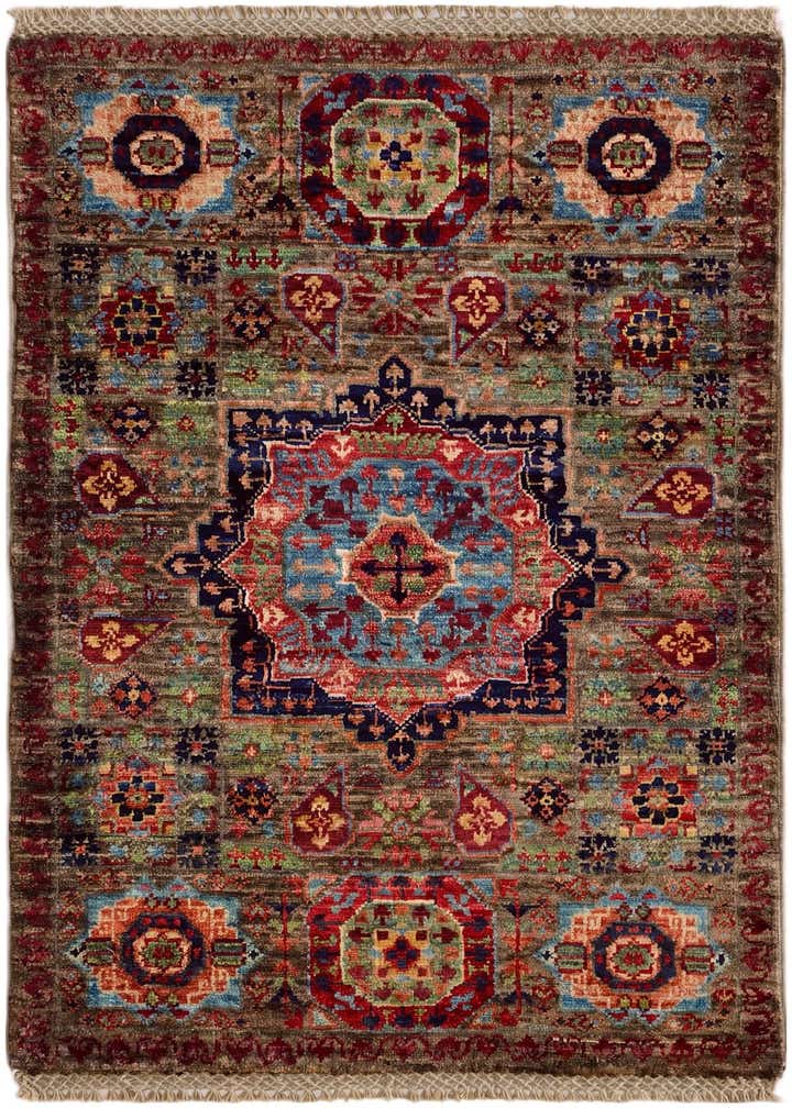 2' x 3' Hand Knotted Mamluk Ziegler Rug