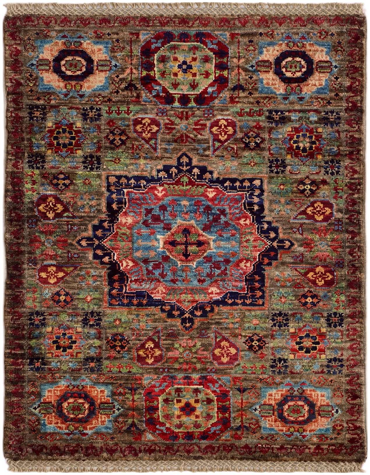 2' x 3' Hand Knotted Mamluk Ziegler Rug