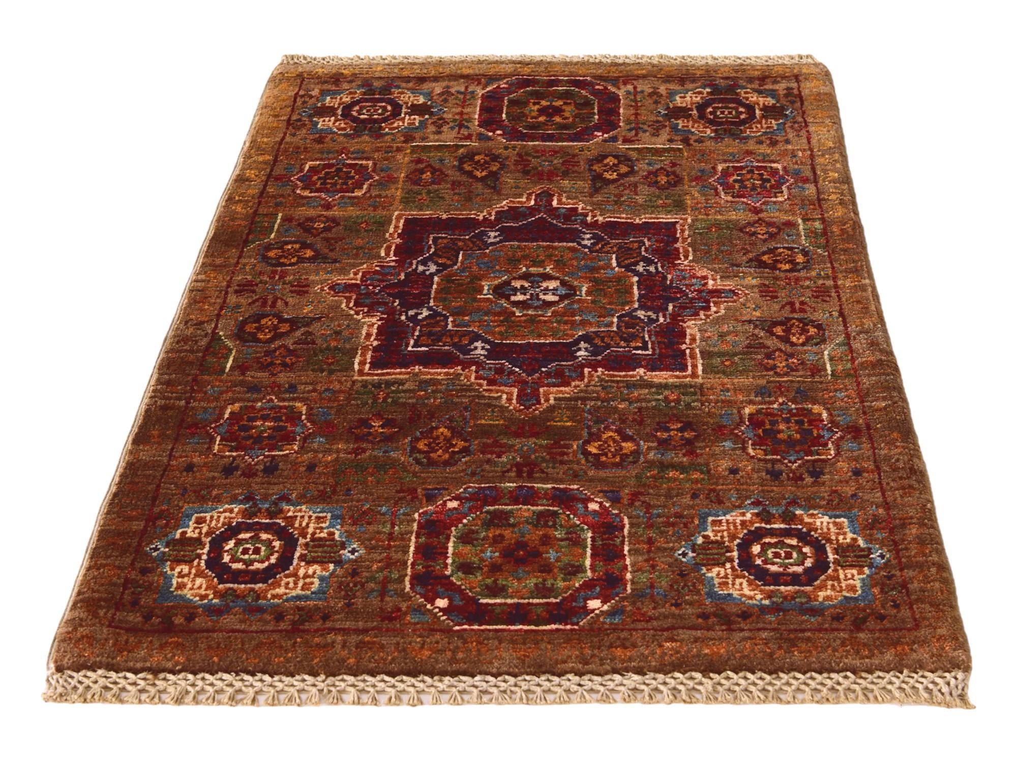 2' 1 x 3' 2 Hand Knotted Mamluk Ziegler Rug