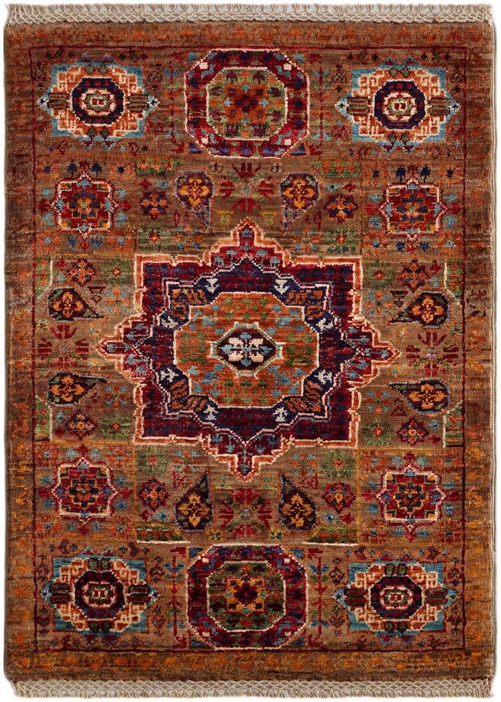 2' 1 x 3' 2 Hand Knotted Mamluk Ziegler Rug