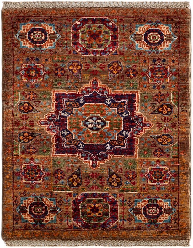 Detail image of 2' 1 x 3' 2 Hand Knotted Mamluk Ziegler Rug