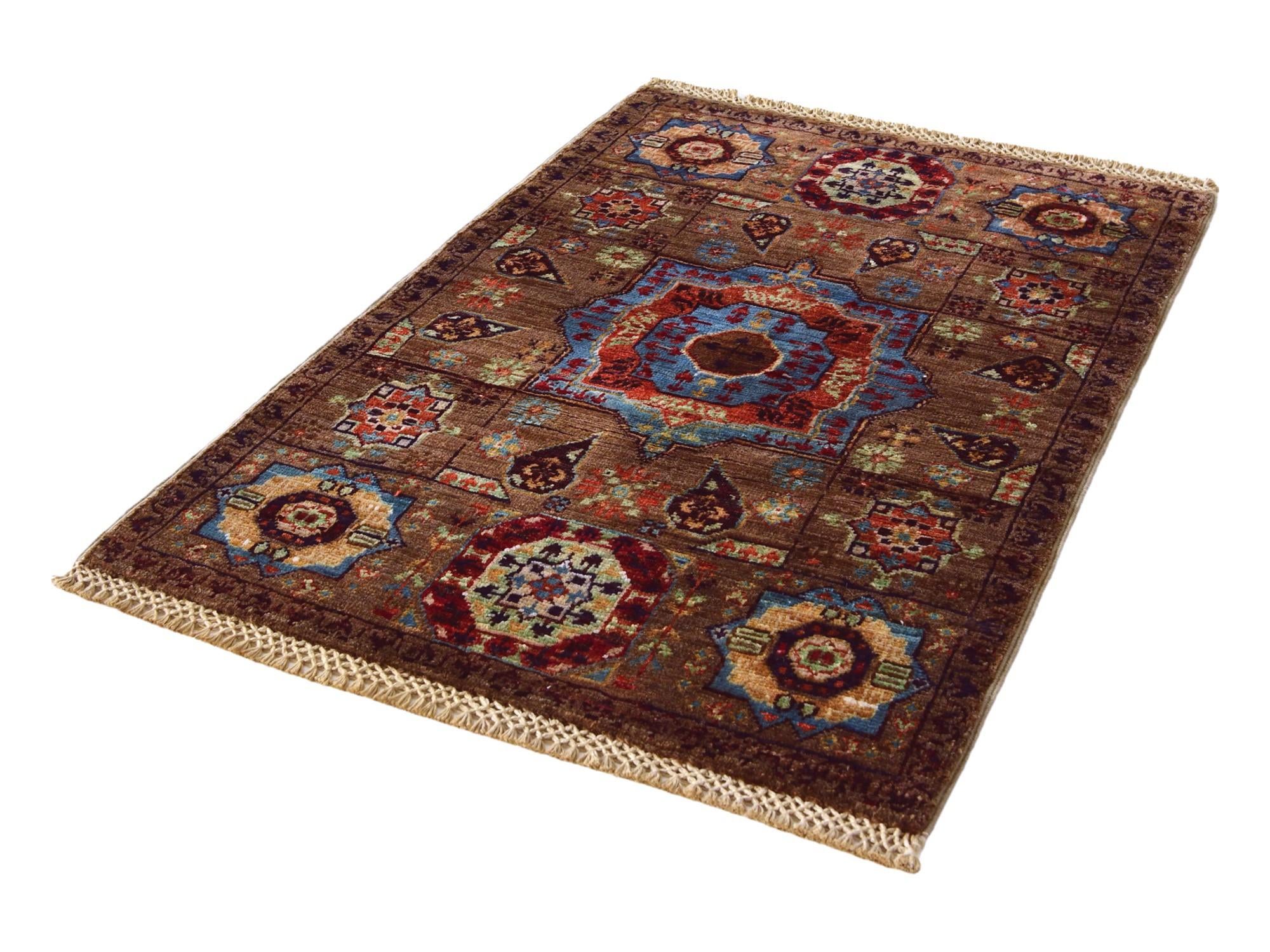 2' x 3' Hand Knotted Mamluk Ziegler Rug