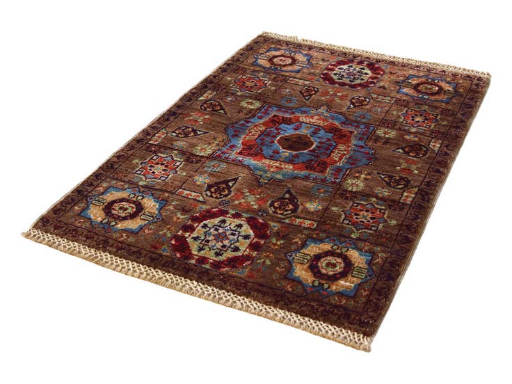 Detail image of 2' x 3' Hand Knotted Mamluk Ziegler Rug