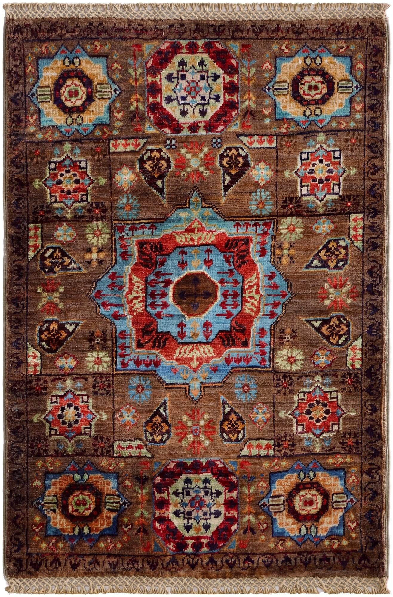 2' x 3' Hand Knotted Mamluk Ziegler Rug