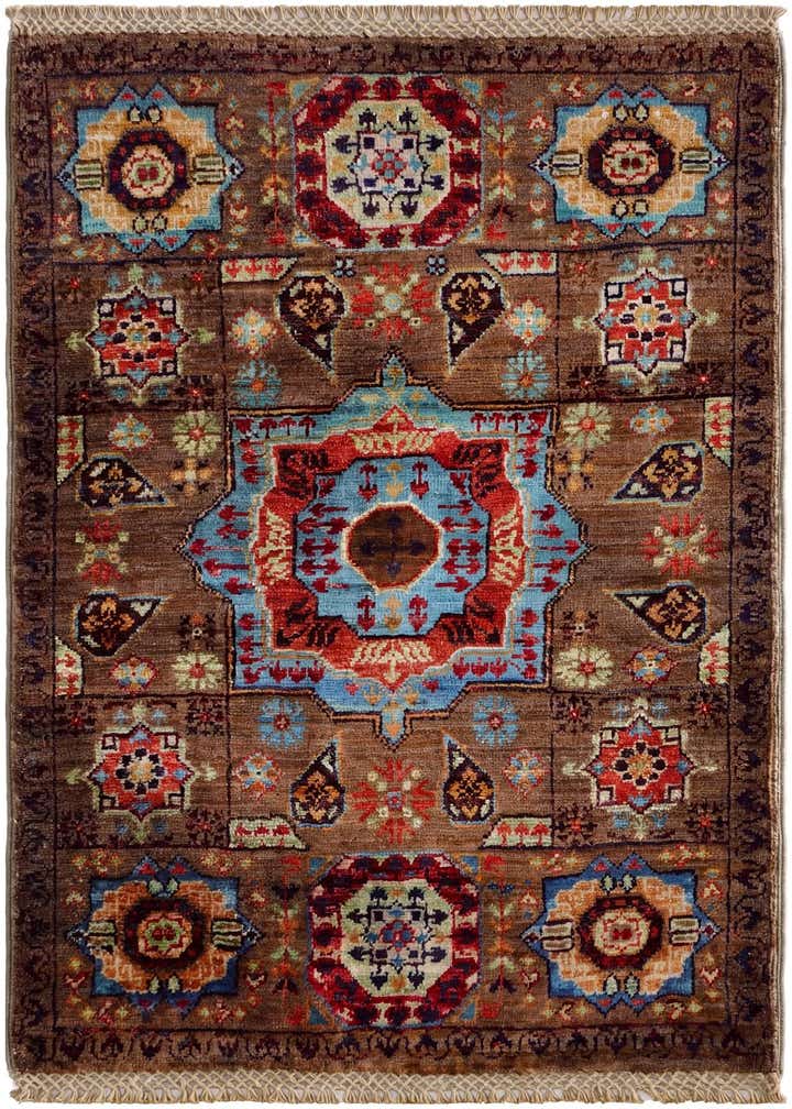 2' x 3' Hand Knotted Mamluk Ziegler Rug