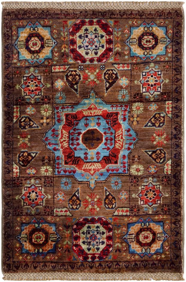 Detail image of 2' x 3' Hand Knotted Mamluk Ziegler Rug