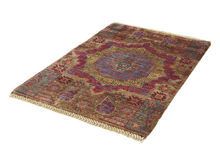 Detail image of 2' x 3' Hand Knotted Mamluk Ziegler Rug