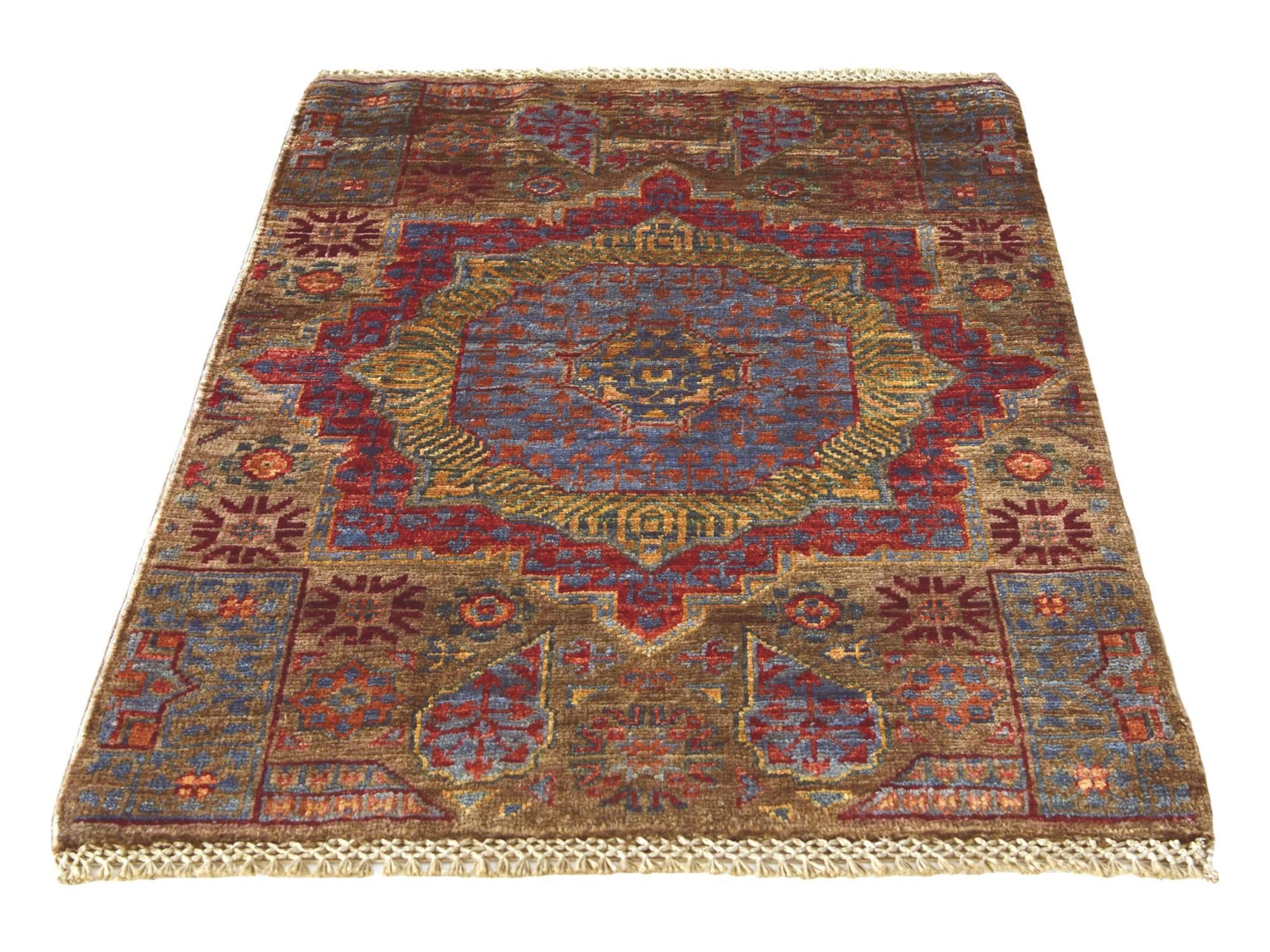 2' x 3' Hand Knotted Mamluk Ziegler Rug