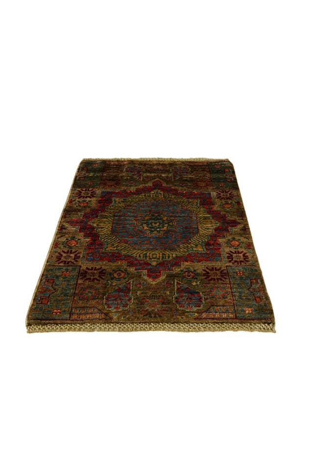 Detail image of 2' x 3' Hand Knotted Mamluk Ziegler Rug