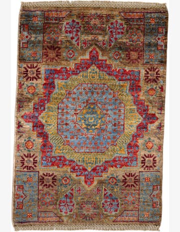 2' x 3' Hand Knotted Mamluk Ziegler Rug