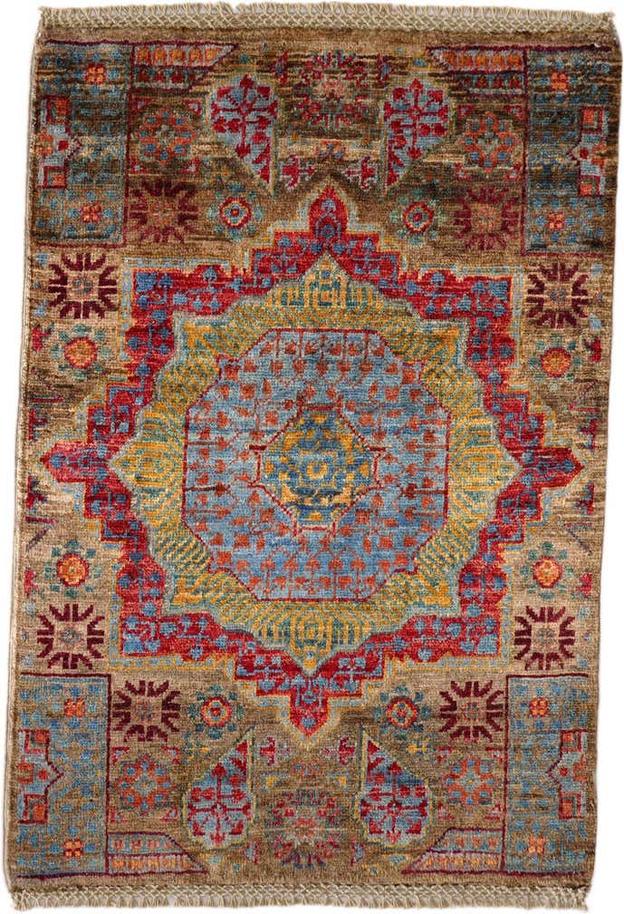 2' x 3' Hand Knotted Mamluk Ziegler Rug