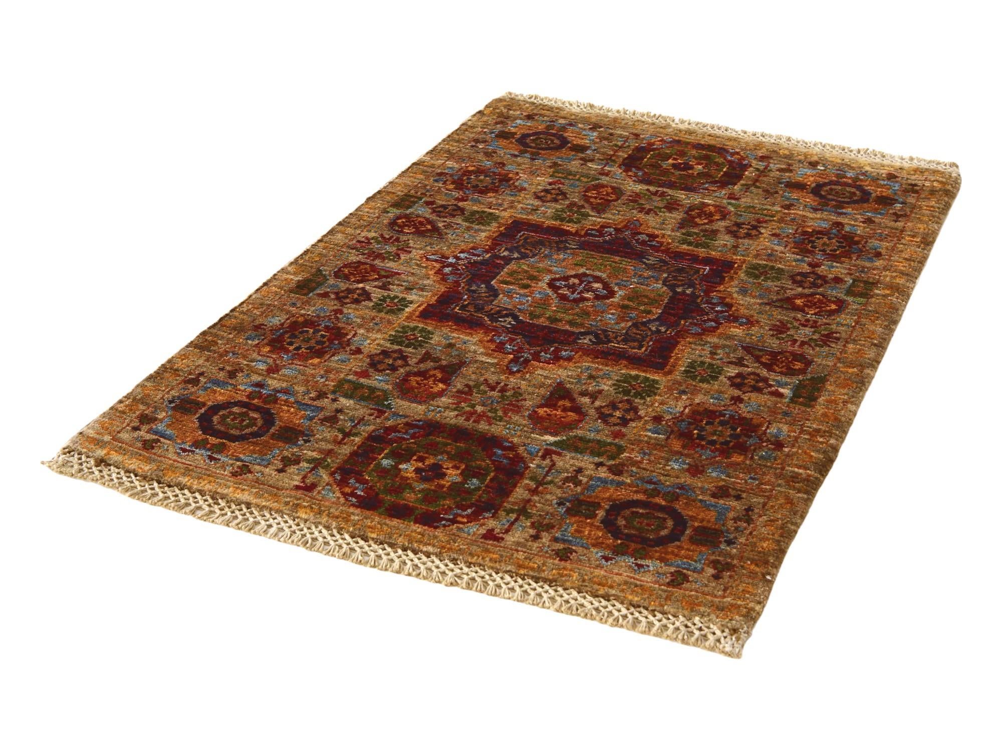 2' x 3' Hand Knotted Mamluk Ziegler Rug