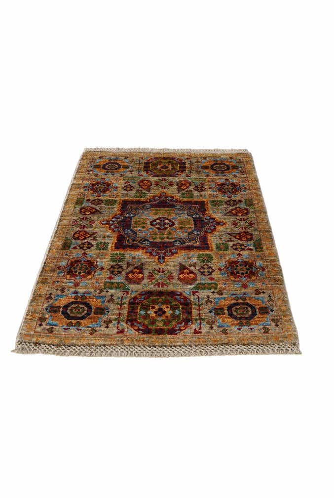 2' x 3' Hand Knotted Mamluk Ziegler Rug