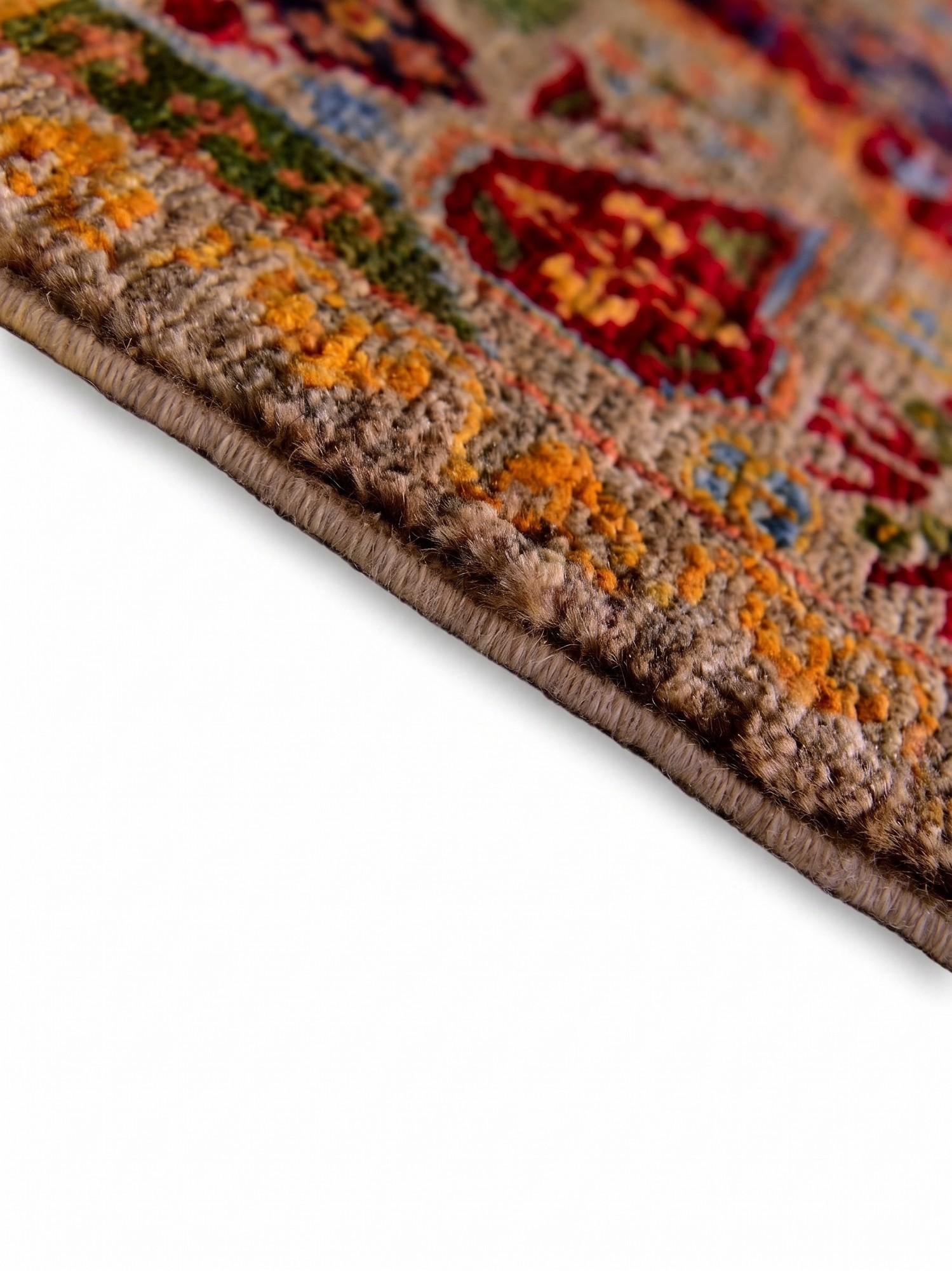 Detail image 8 of 12: 2' x 3' Hand Knotted Mamluk Ziegler Rug