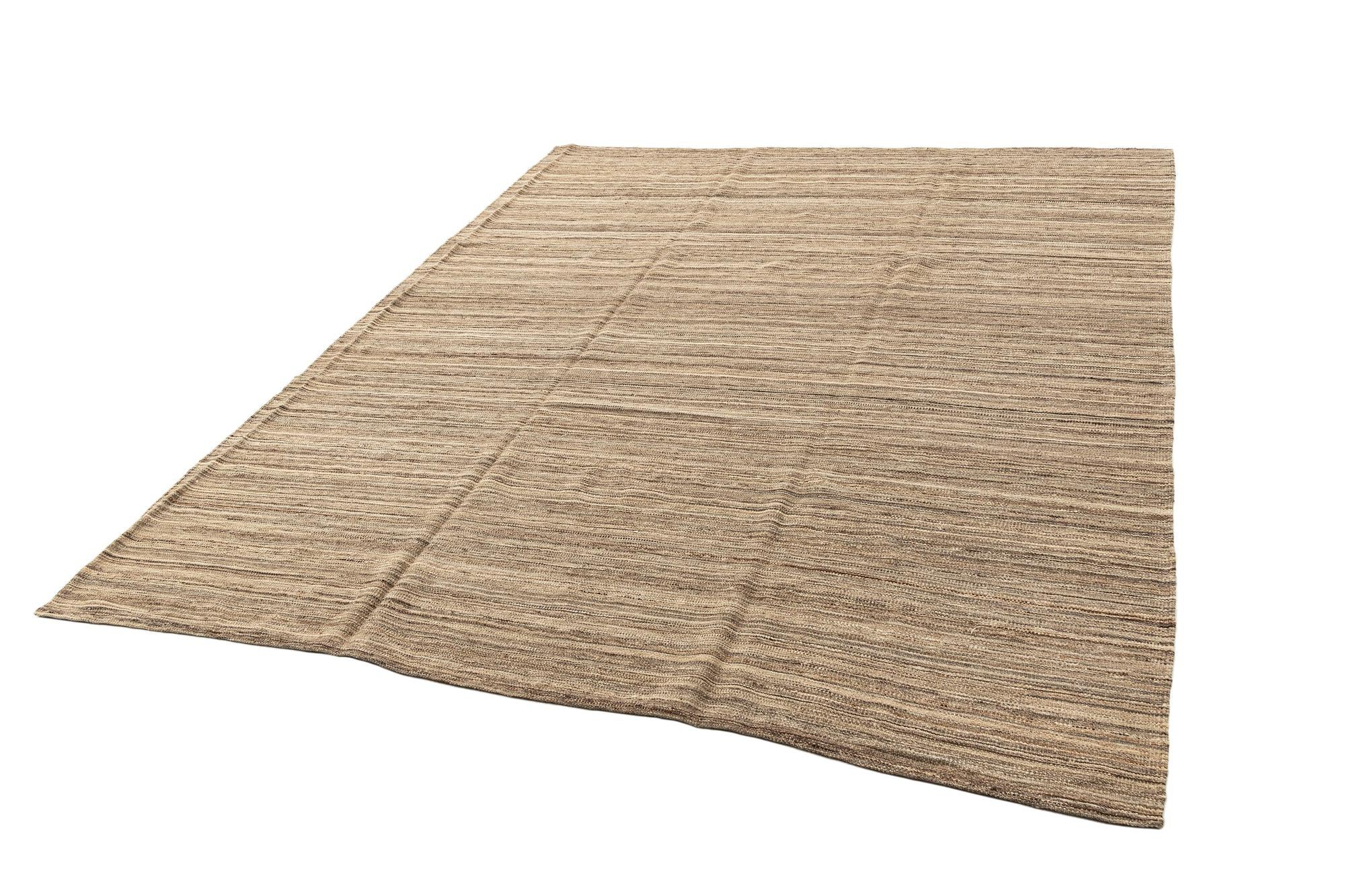 8' x 10' Hand Knotted Marok Kilim Rug