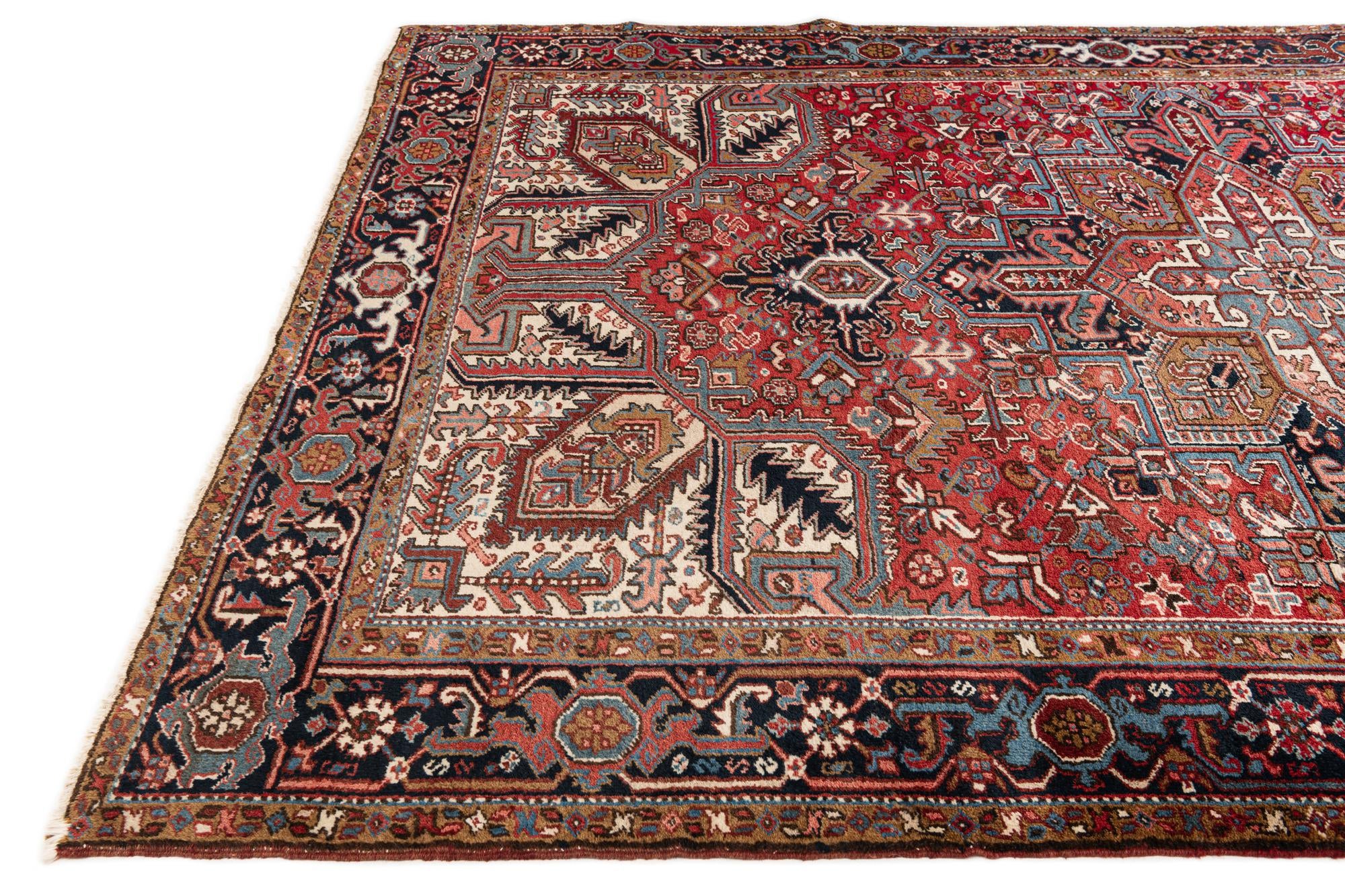 8' 2 x 11' 4 Hand Knotted Mehraban Persian Wool Rug