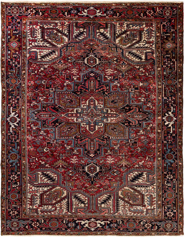 Detail image of 8' 2 x 11' 4 Hand Knotted Mehraban Persian Wool Rug