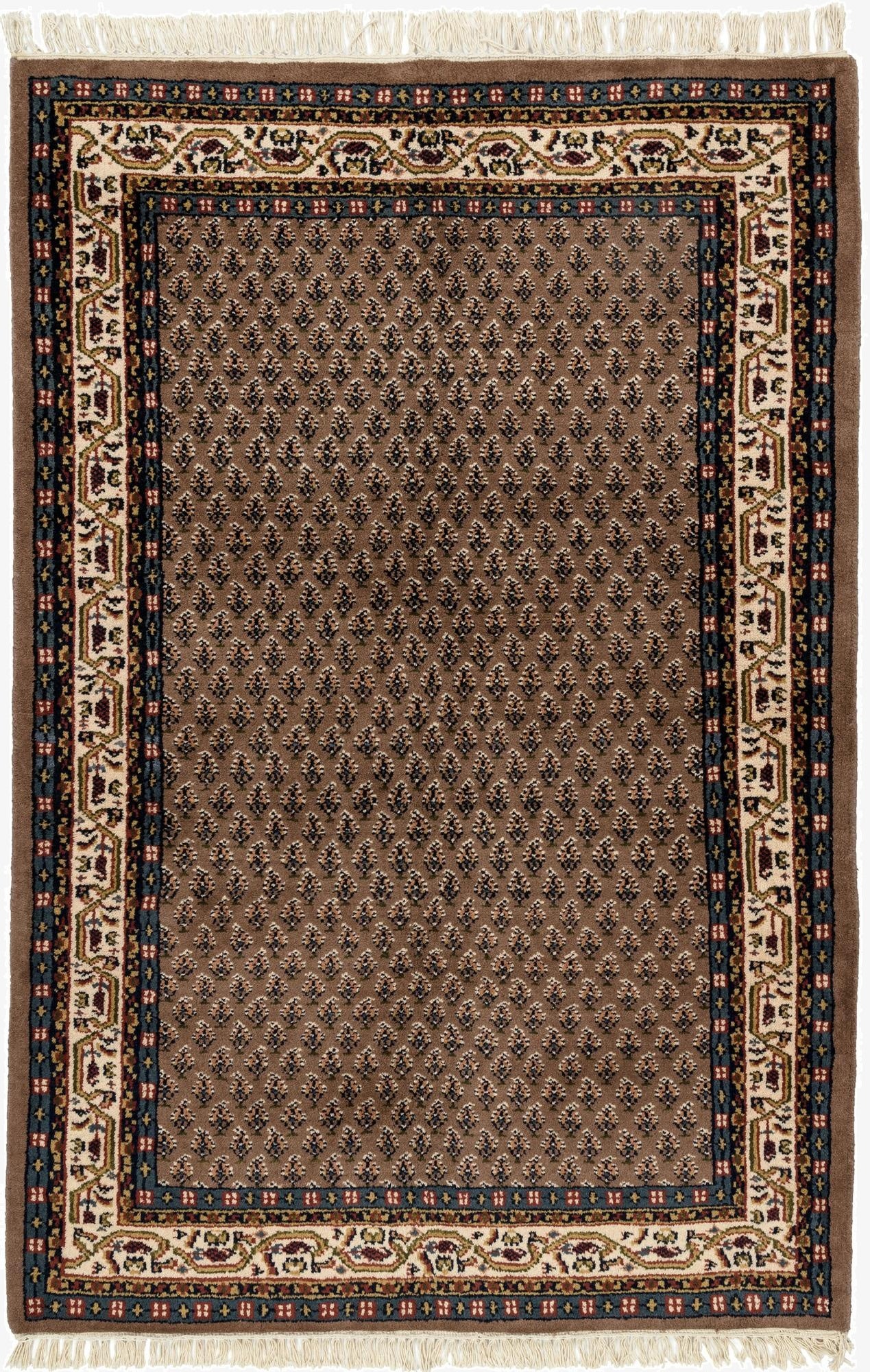 4' x 6'  Hand Knotted Mir Wool Rug