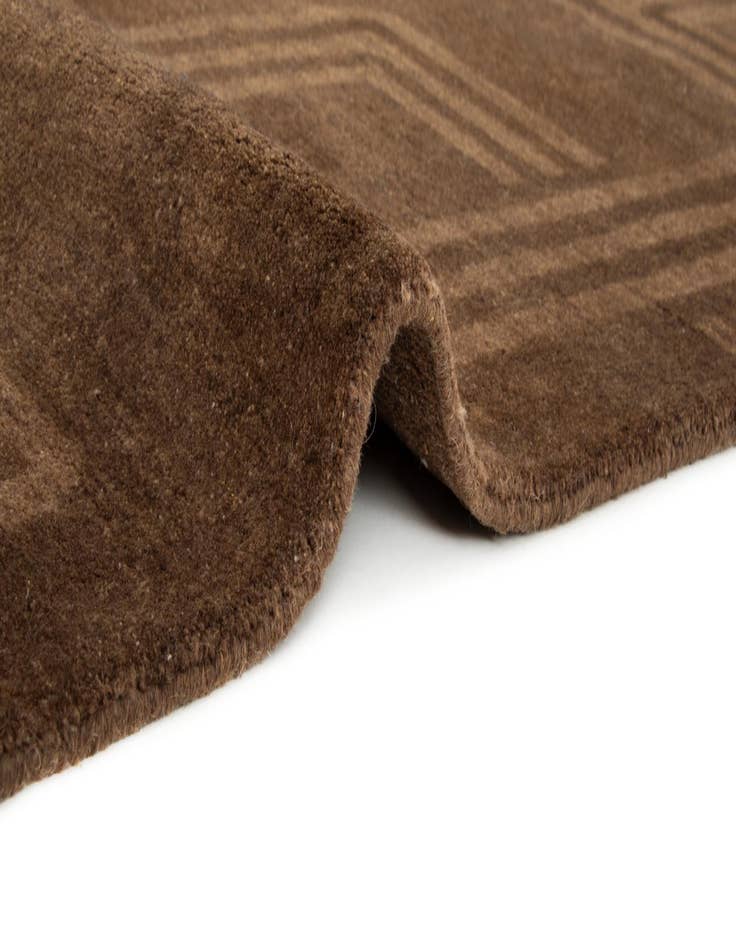 Detail image of 8' 2 x 9' 10 Hand Knotted Modern Manshu Wool Rug