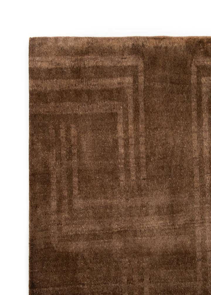 8' 2 x 9' 10 Hand Knotted Modern Manshu Wool Rug