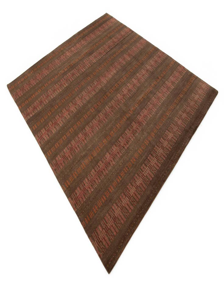 Detail image of 8' 3 x 9' 4  Hand Knotted Modern Manshu Wool Rug