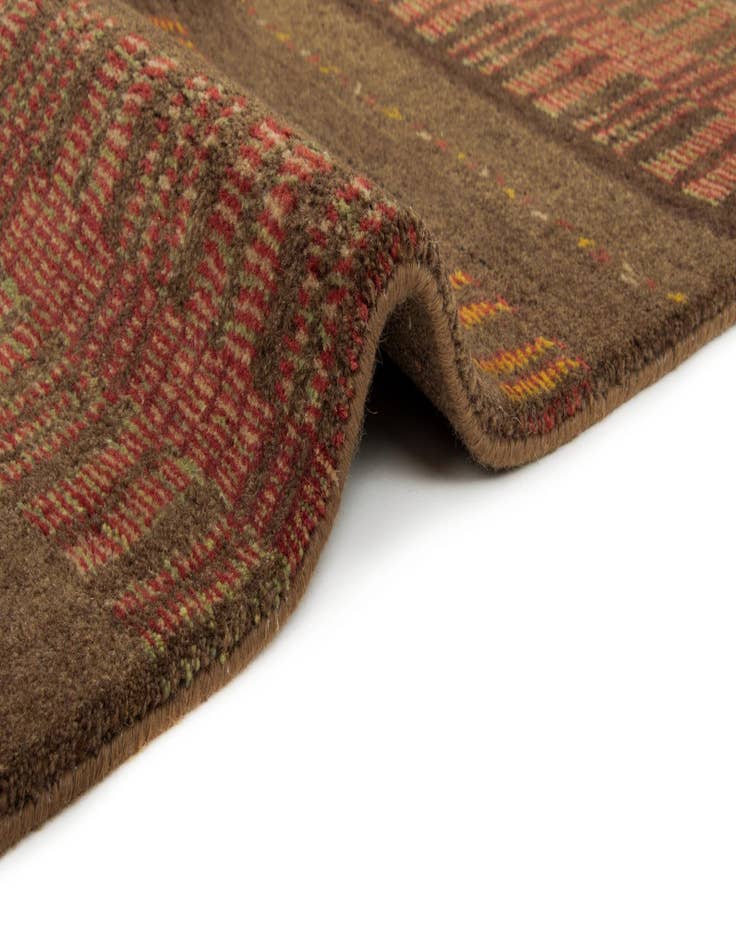 Detail image of 8' 3 x 9' 4  Hand Knotted Modern Manshu Wool Rug