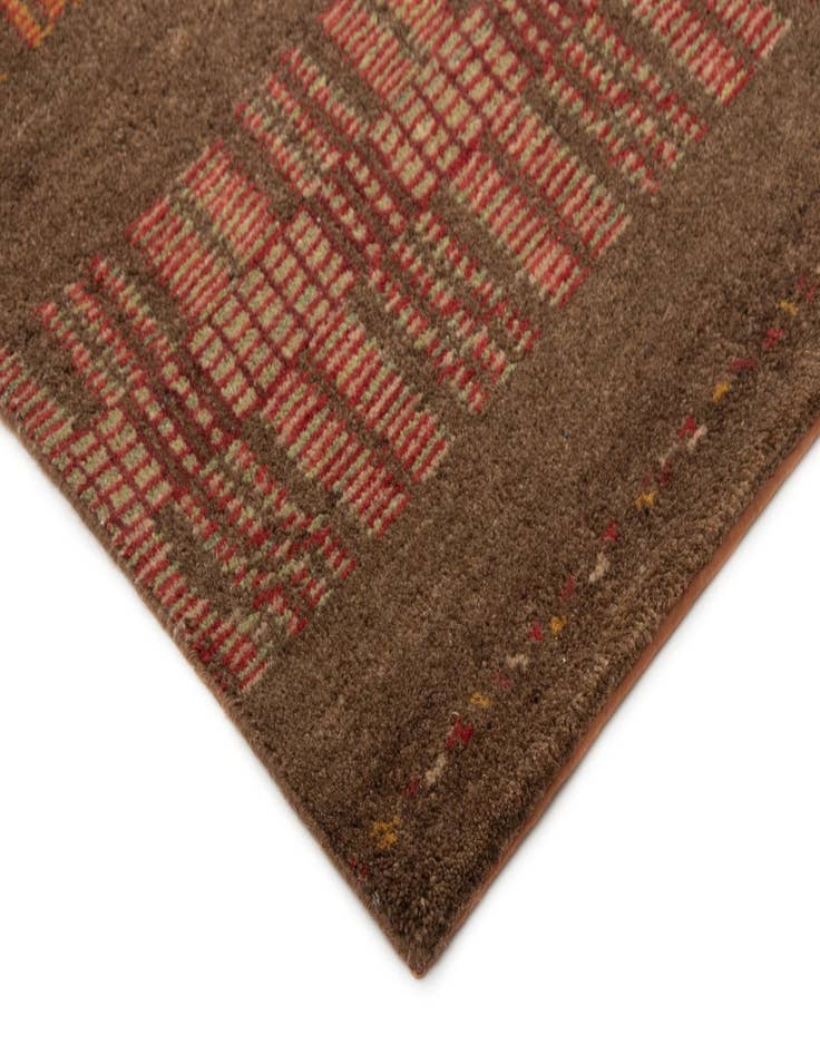 Detail image of 8' 3 x 9' 4  Hand Knotted Modern Manshu Wool Rug