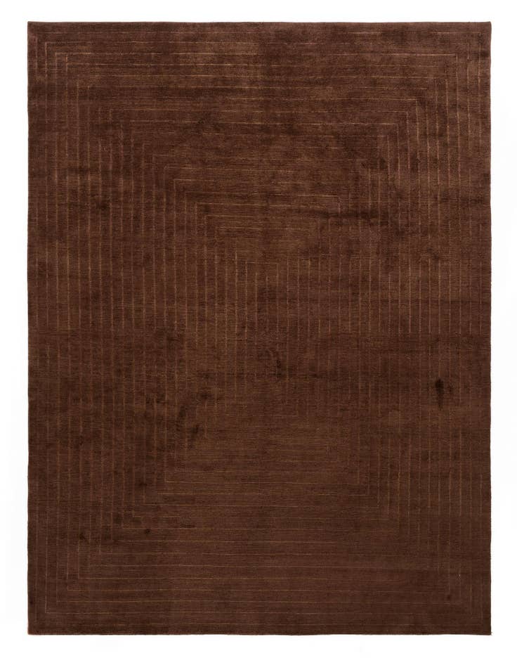 Detail image of 7' 8 x 9' 8 Modern Manshu Wool Rug