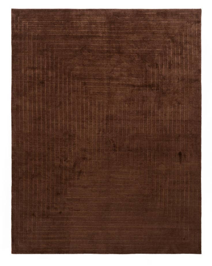 Detail image of 7' 8 x 9' 8 Modern Manshu Wool Rug