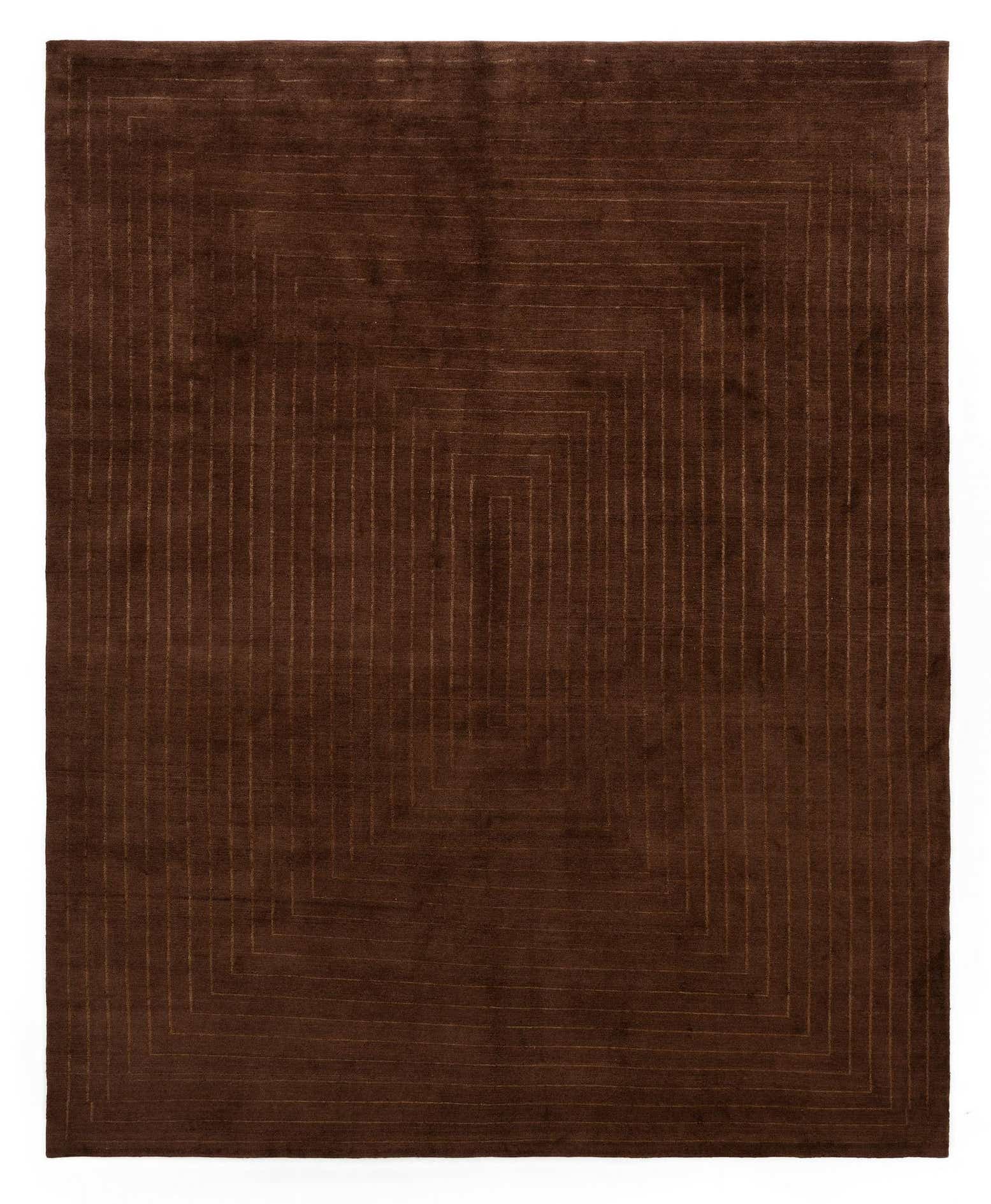 7' 8 x 9' 7 Modern Manshu Wool Rug
