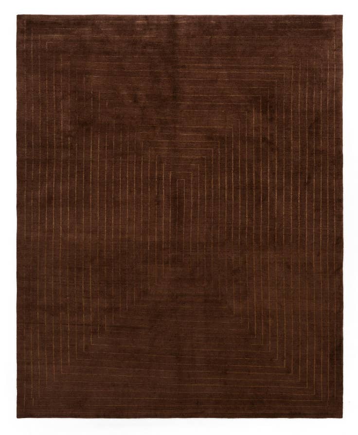 Detail image of 7' 8 x 9' 7 Modern Manshu Wool Rug