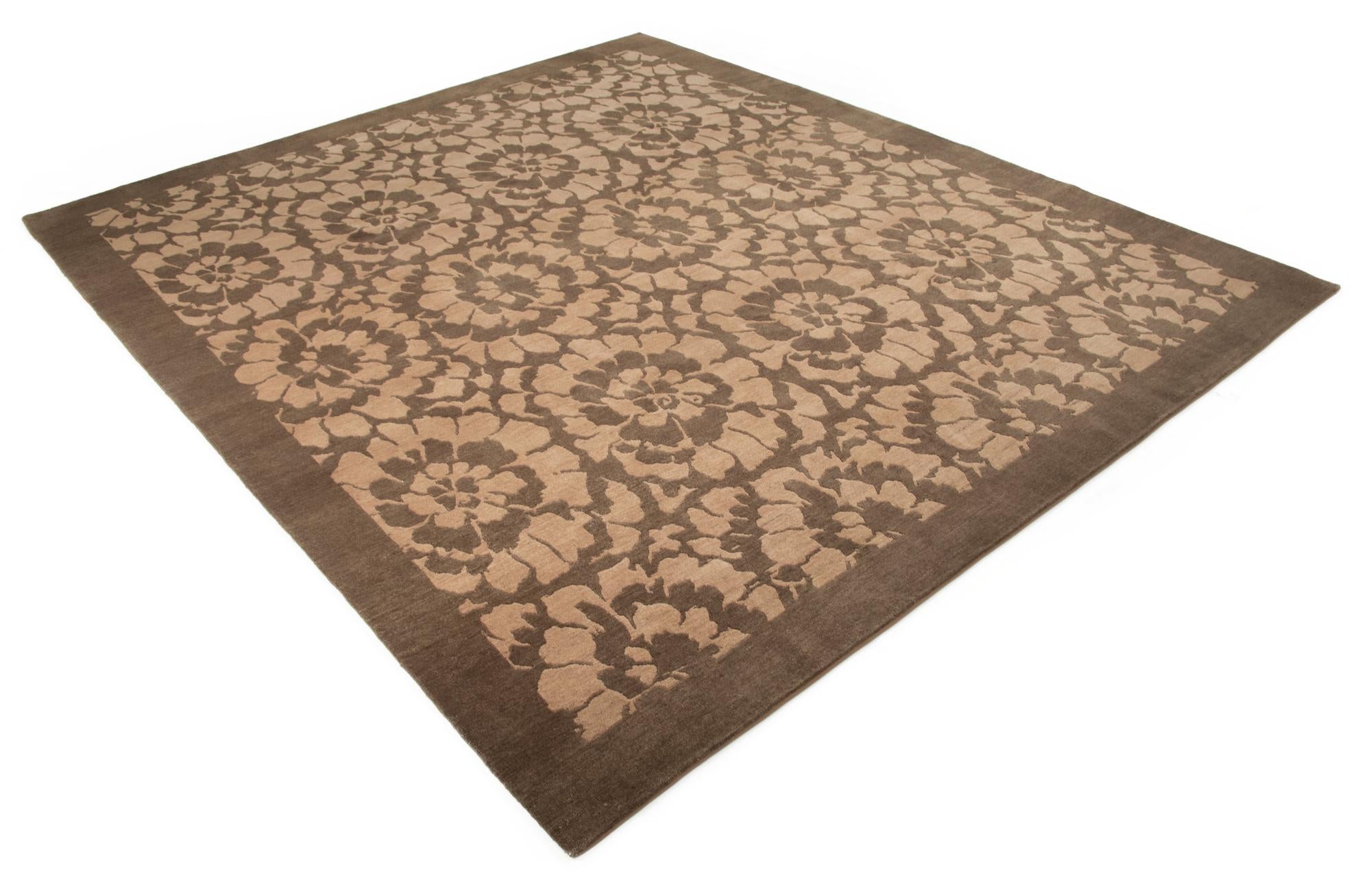 8' 4 x 9' 9 Hand Knotted Modern Nehmo Wool Rug