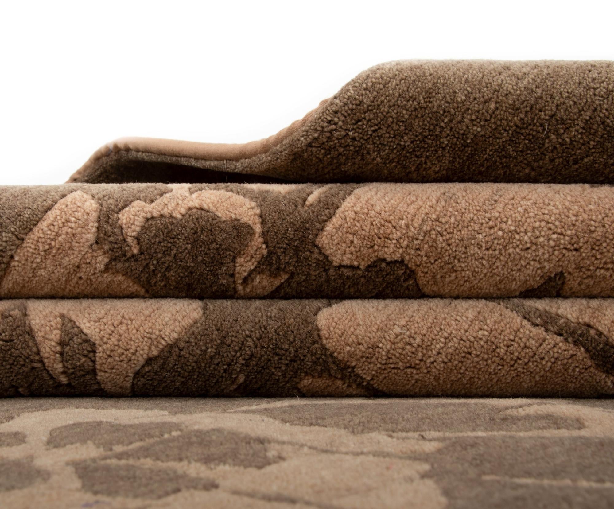 8' 4 x 9' 9 Hand Knotted Modern Nehmo Wool Rug