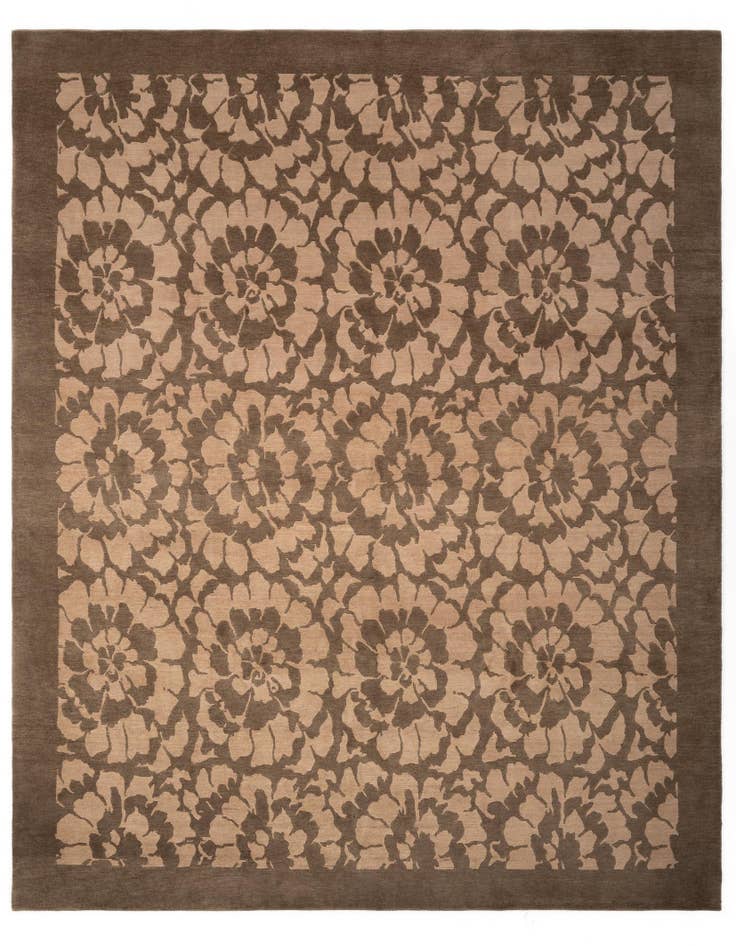 Detail image of 8' 4 x 9' 9 Hand Knotted Modern Nehmo Wool Rug