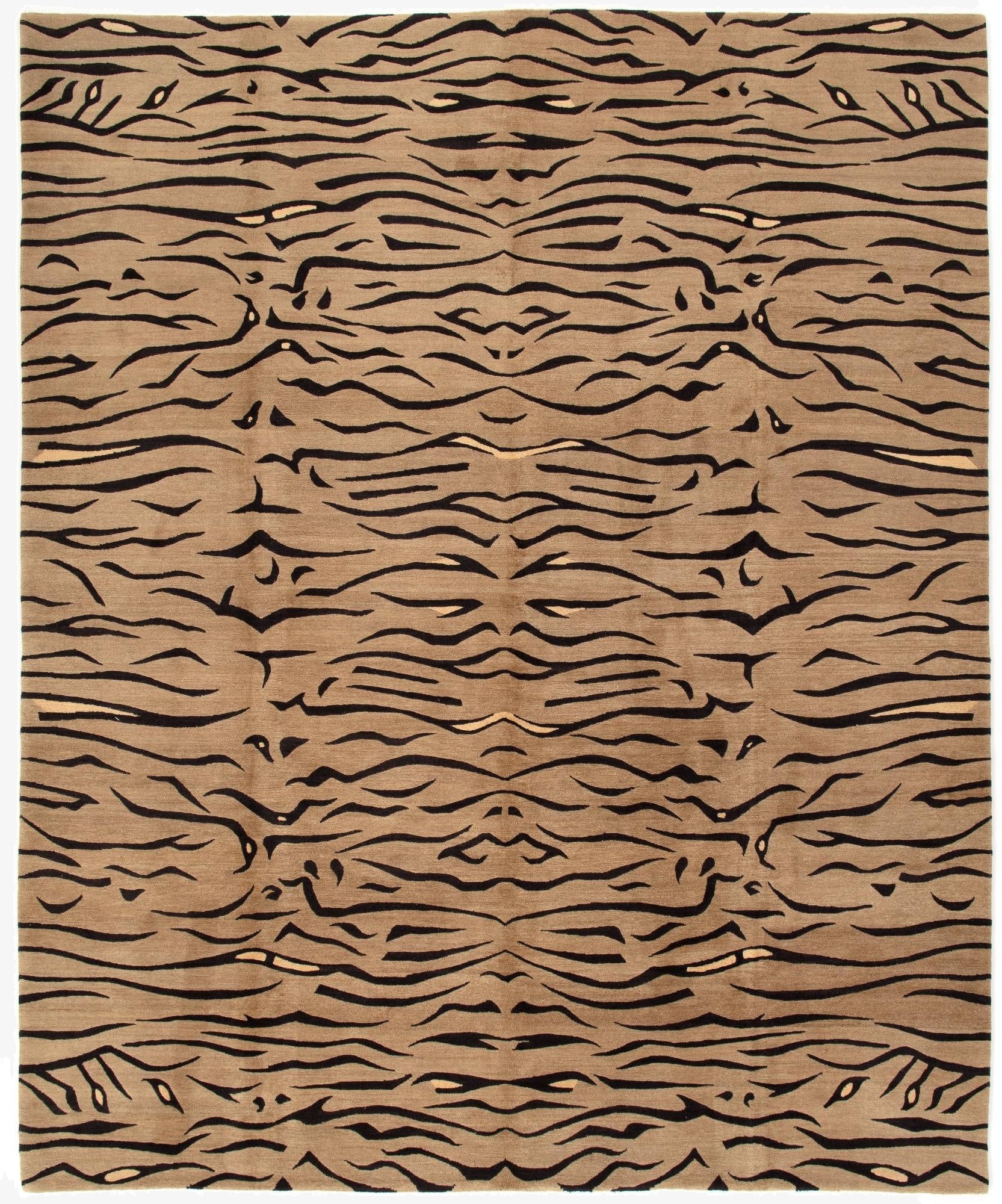 8' 2 x 9' 10  Hand Knotted Modern Roots Rug