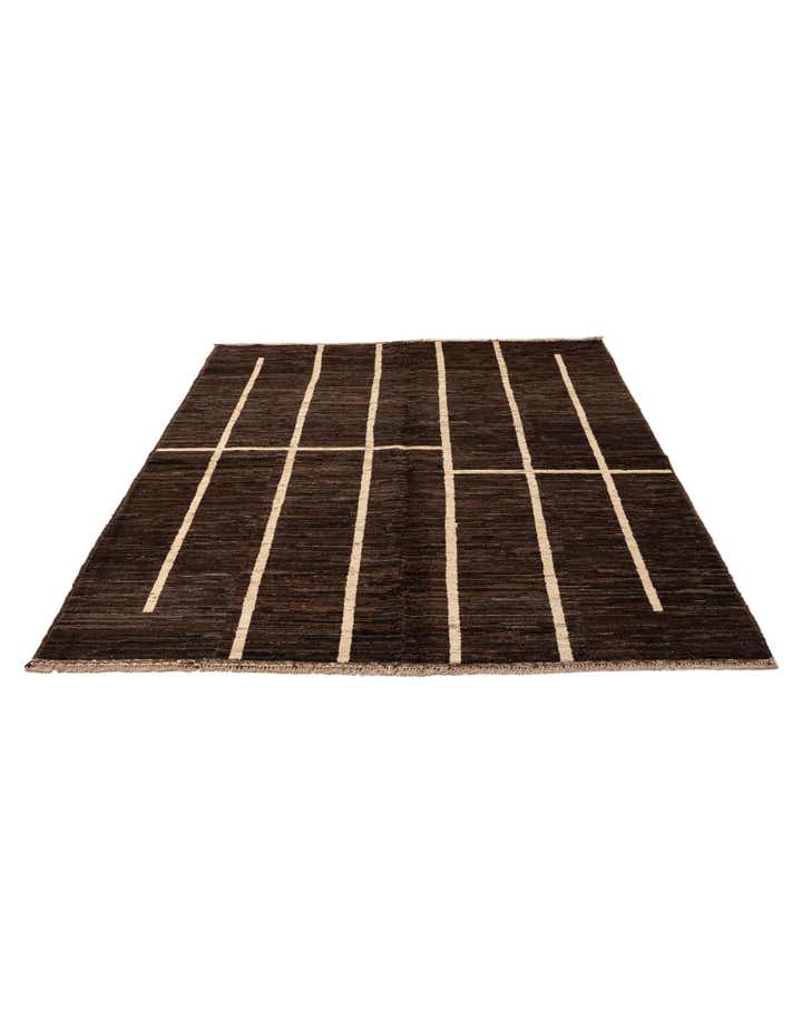 5' 9 x 7' 9 Hand Knotted Modern Ziegler Wool Rug