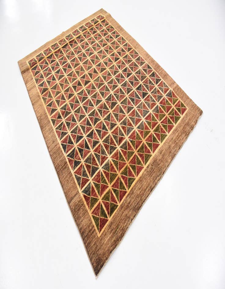 Detail image of 4' 11 x 6' 6  Hand Knotted Modern Ziegler Oriental Rug